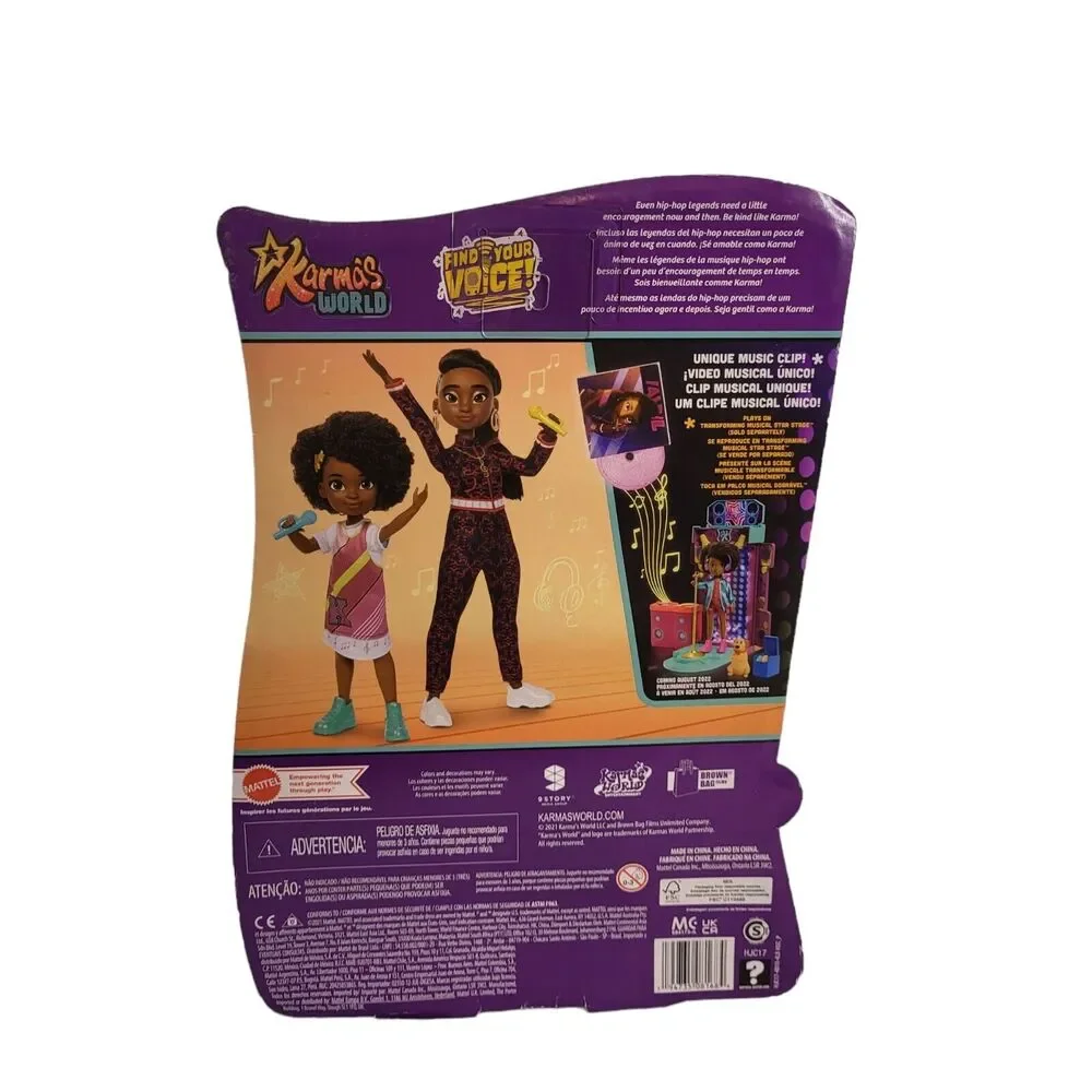 Mattel Karma's World Karma Grant & Lady K Doll 2-Pack Find Your Voice‎ Netflix